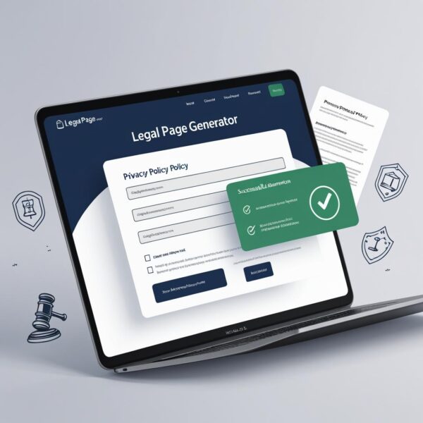 Build a legal page generator tool with this HTML template. Create Privacy Policy, Terms, & more with AdSense & dark mode. Responsive & customizable.