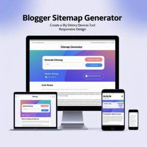 Responsive Blogger Sitemap Generator HTML template with AdSense slots, dark mode, and SEO optimization. Perfect for tool websites. Easy to customize!