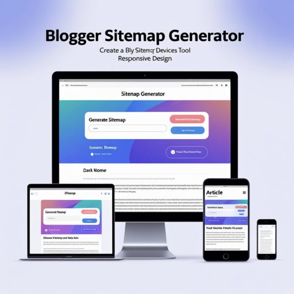 Responsive Blogger Sitemap Generator HTML template with AdSense slots, dark mode, and SEO optimization. Perfect for tool websites. Easy to customize!