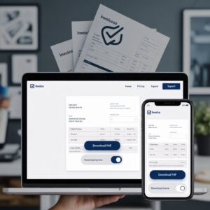 InvoicePro: Responsive HTML invoice generator with PDF downloads, dark mode, AdSense-ready. For Blogger, WordPress, hosting platforms.
